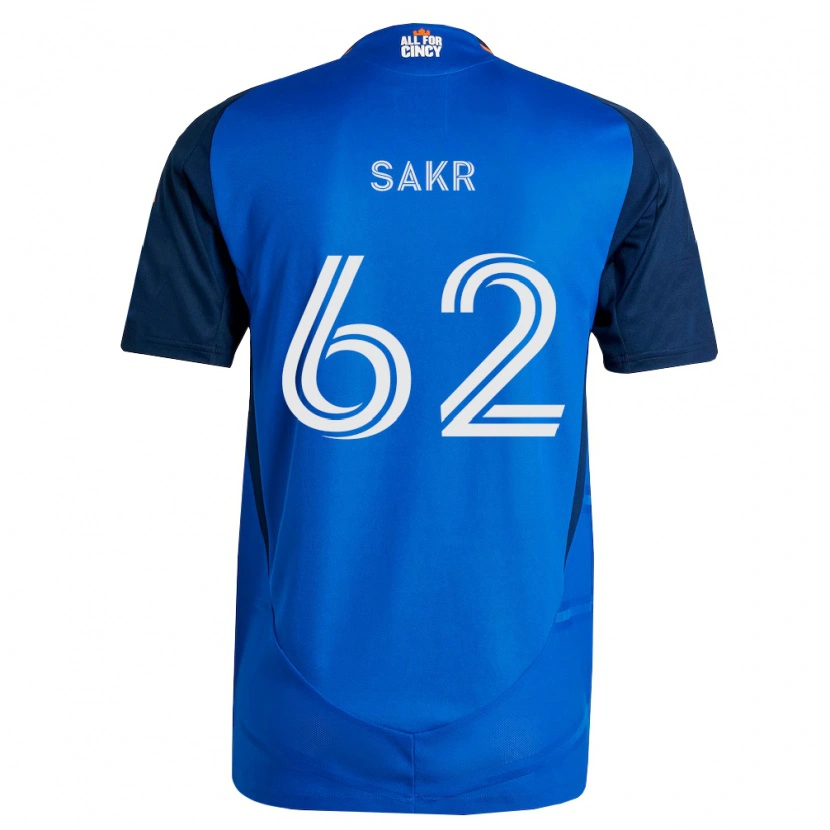 DanxenメンズAli Sakr#62ロイヤルブルーオレンジホームシャツ2026/27ジャージーユニフォーム