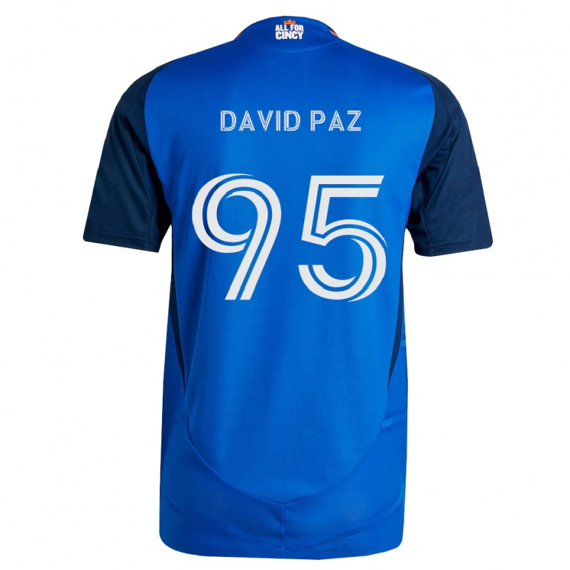 DanxenメンズDavid Paz#95ロイヤルブルーオレンジホームシャツ2026/27ジャージーユニフォーム