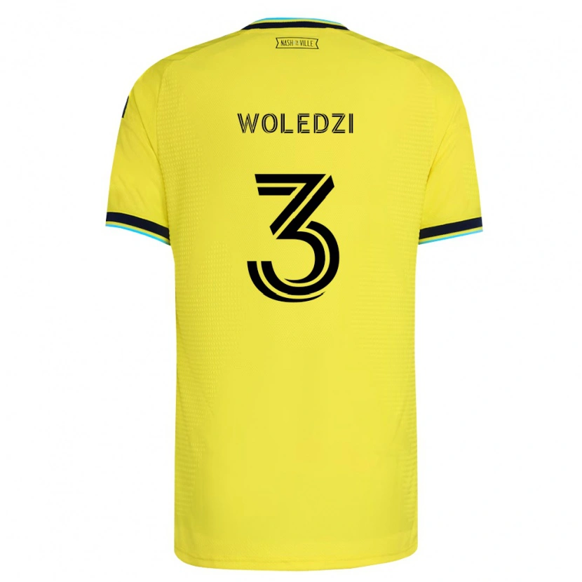 DanxenメンズMaxwell Woledzi#3明るい黄紺ホームシャツ2026/27ジャージーユニフォーム