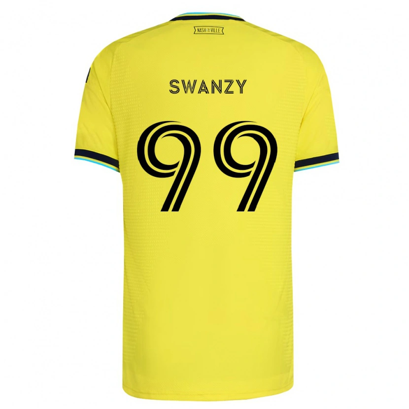 DanxenメンズJoshua Swanzy#99明るい黄紺ホームシャツ2026/27ジャージーユニフォーム