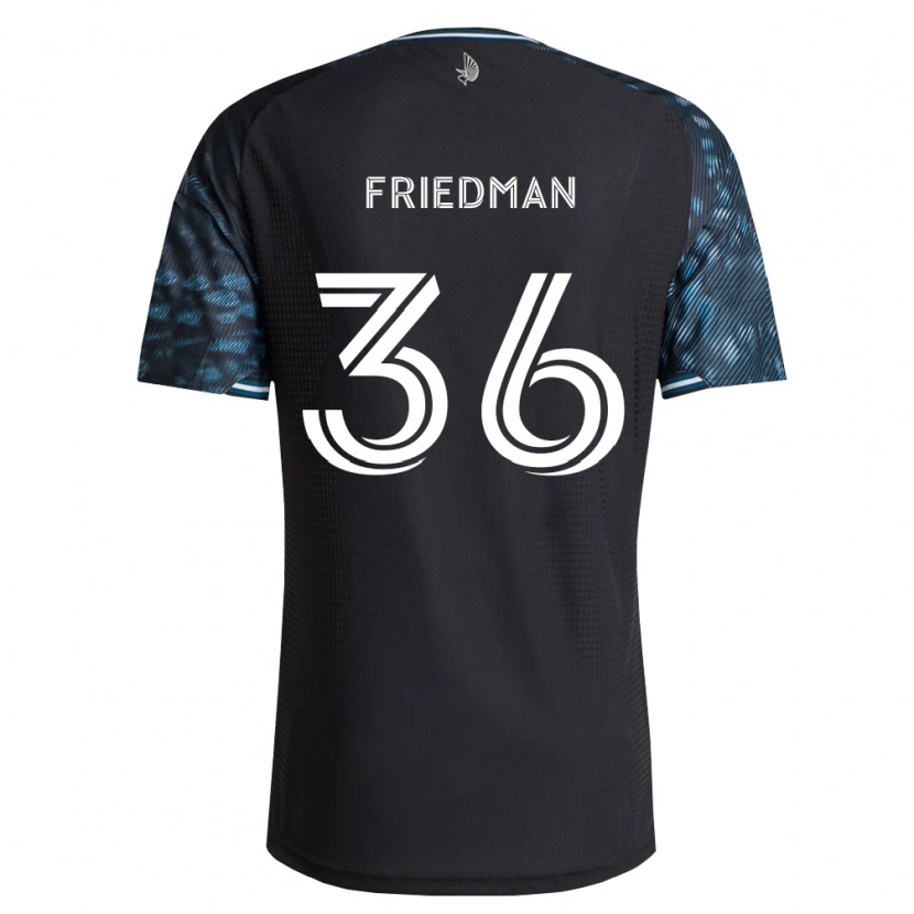 DanxenメンズJakob Friedman#36黒白ホームシャツ2026/27ジャージーユニフォーム