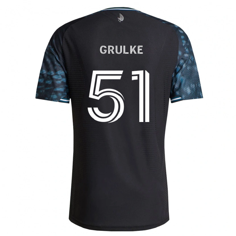 DanxenメンズCalin Grulke#51黒白ホームシャツ2026/27ジャージーユニフォーム