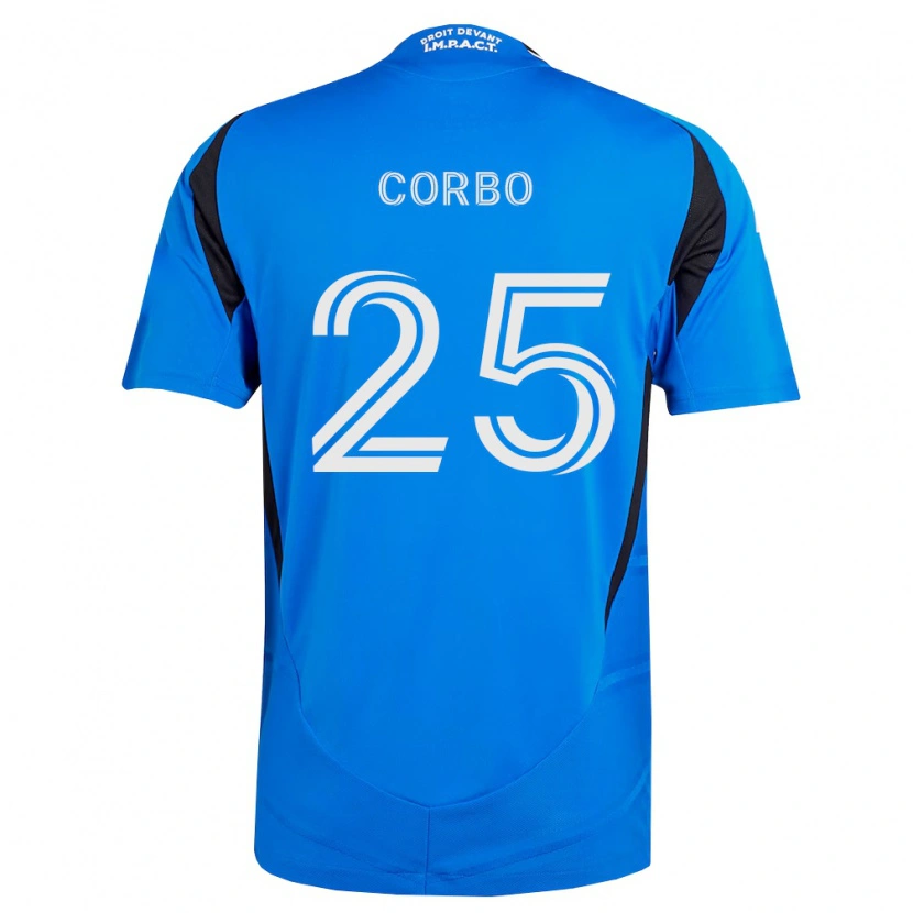 DanxenメンズGabriele Corbo#25青白黒ホームシャツ2026/27ジャージーユニフォーム