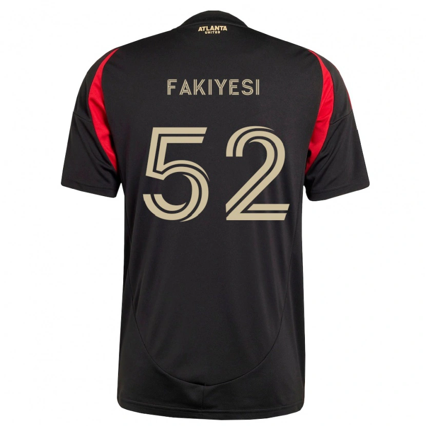 DanxenメンズSeyi Fakiyesi#52黒赤ホームシャツ2026/27ジャージーユニフォーム
