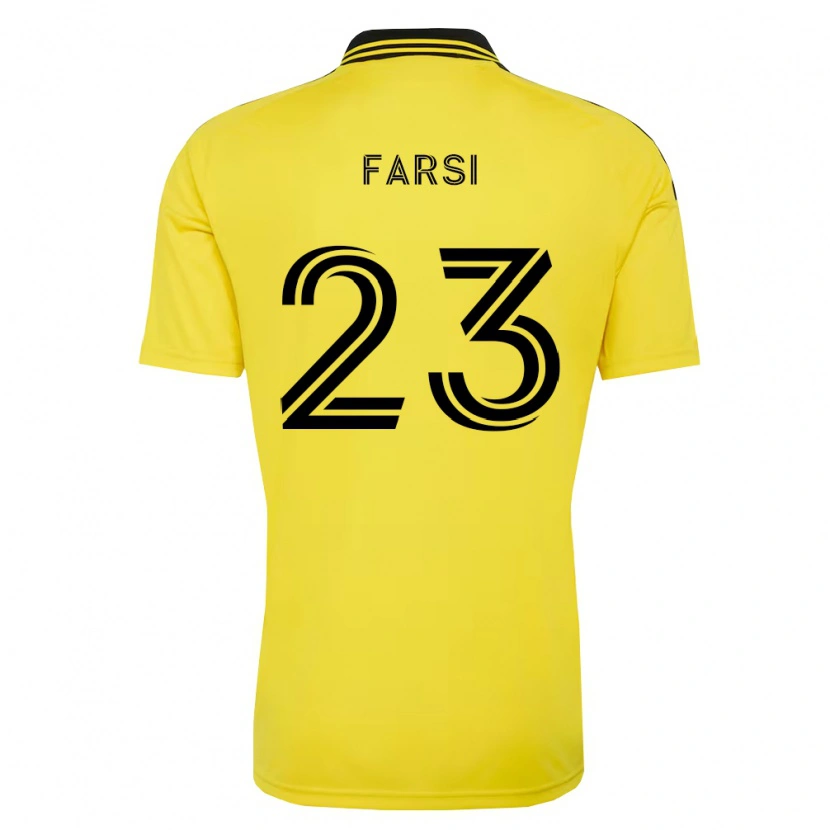 Danxenメンズモハメド・ファルシ#23黄黒ホームシャツ2026/27ジャージーユニフォーム