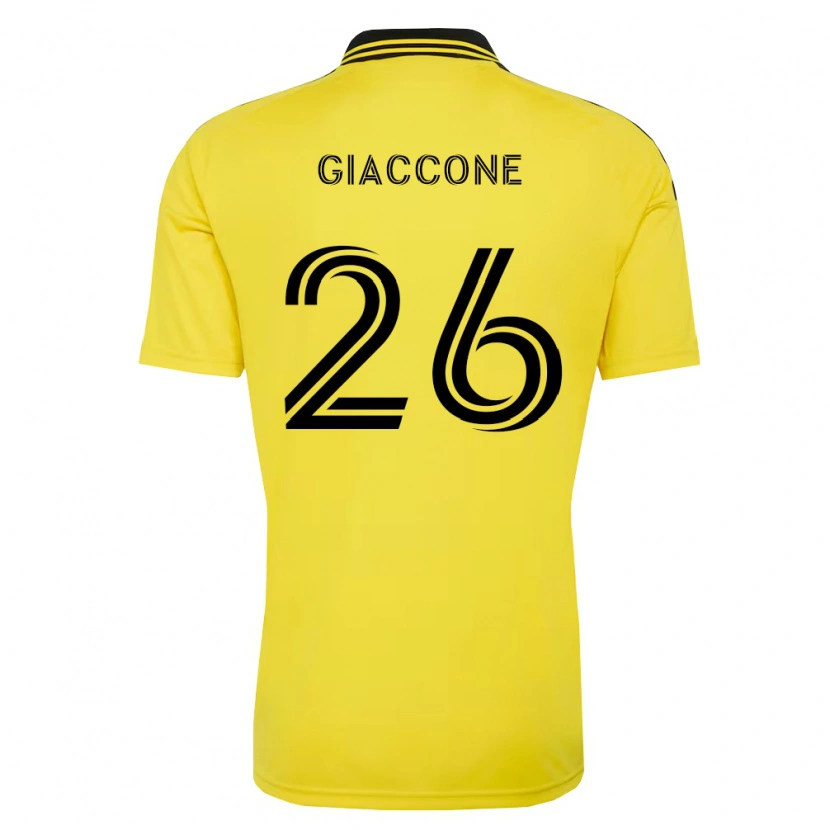 DanxenメンズLautaro Giaccone#26黄黒ホームシャツ2026/27ジャージーユニフォーム