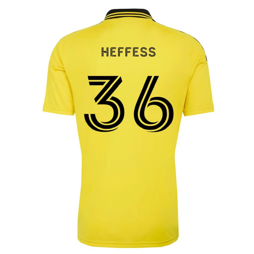DanxenメンズIsaac Heffess#36黄黒ホームシャツ2026/27ジャージーユニフォーム