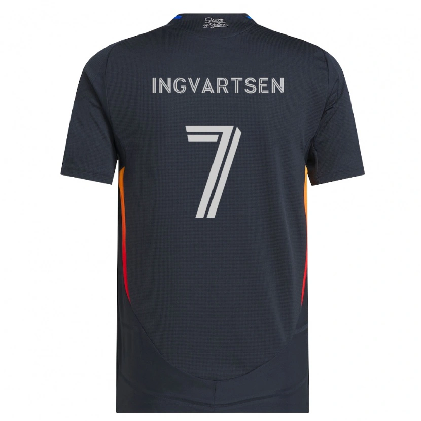 Danxenメンズマルクス・イングバルトセン#7ダークグレー赤ホームシャツ2026/27ジャージーユニフォーム