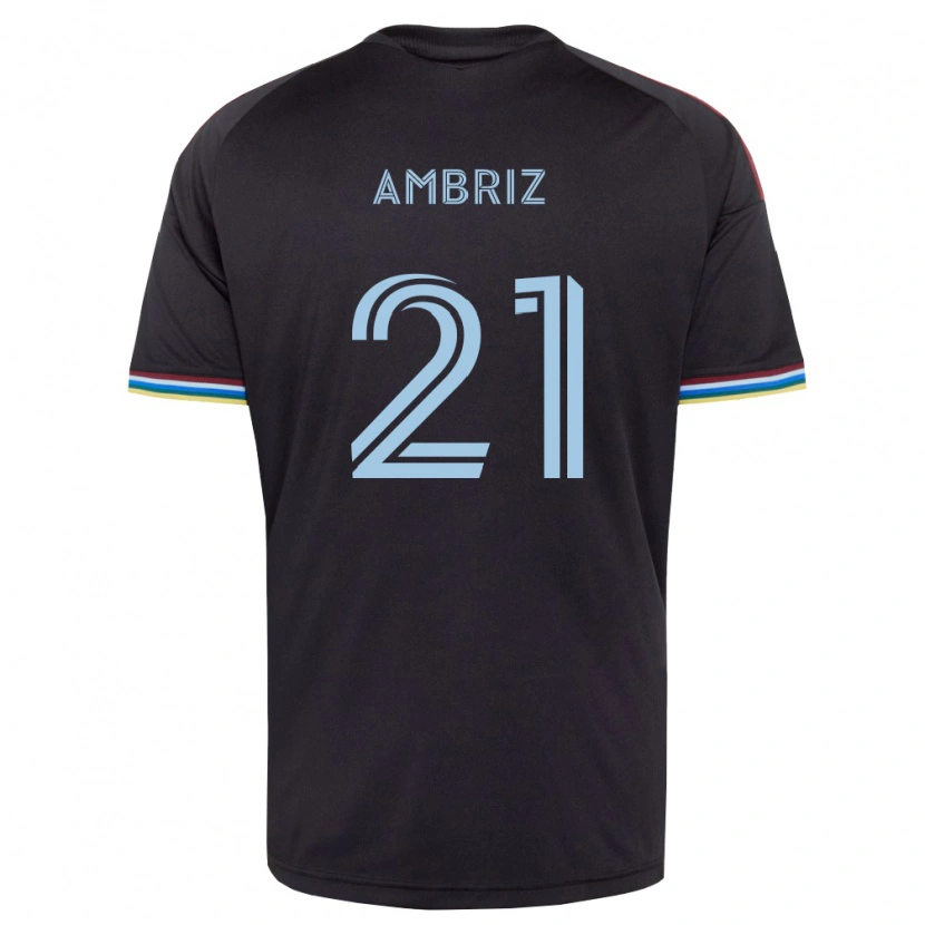 DanxenメンズDiego Ambriz#21黒空色ホームシャツ2026/27ジャージーユニフォーム