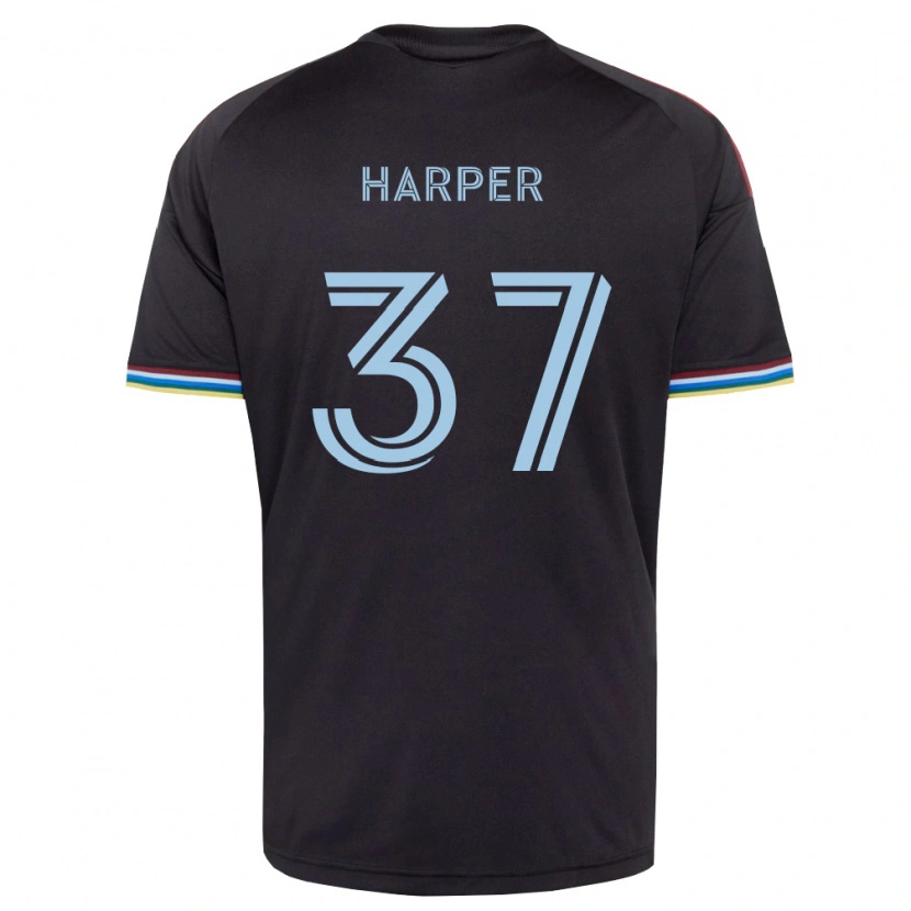 DanxenメンズCharlie Harper#37黒空色ホームシャツ2026/27ジャージーユニフォーム