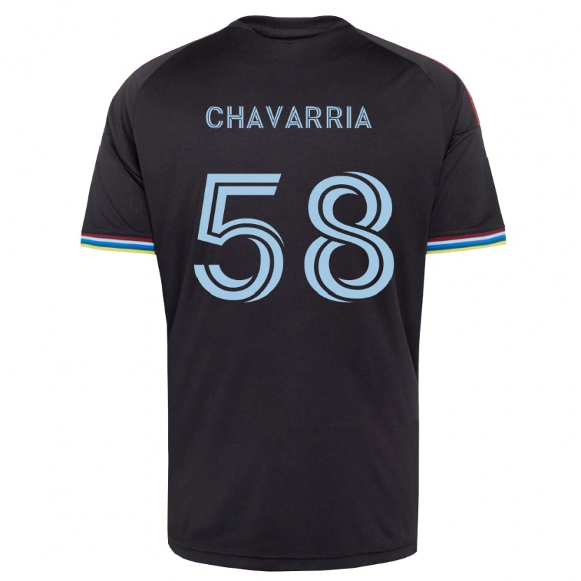 DanxenメンズKeith Chavarria#58黒空色ホームシャツ2026/27ジャージーユニフォーム