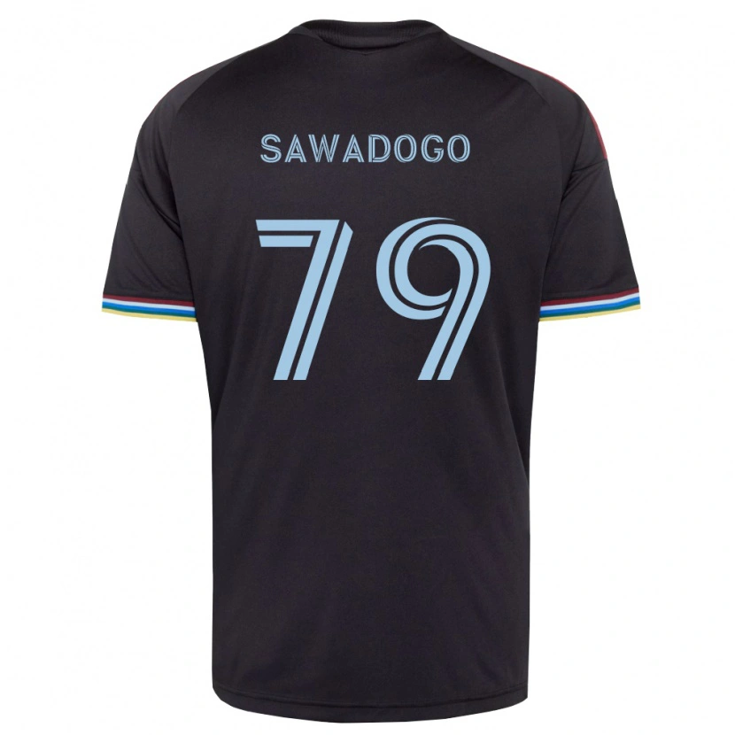 DanxenメンズKamal Sawadogo#79黒空色ホームシャツ2026/27ジャージーユニフォーム