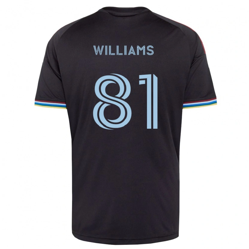 DanxenメンズDash Williams#81黒空色ホームシャツ2026/27ジャージーユニフォーム