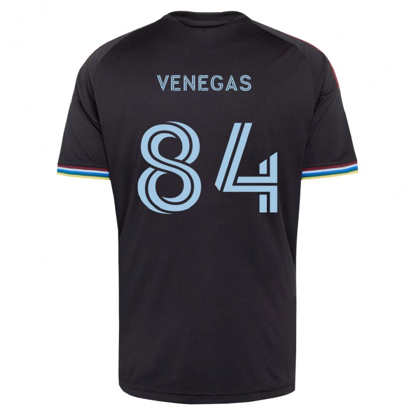 DanxenメンズPedro Venegas#84黒空色ホームシャツ2026/27ジャージーユニフォーム