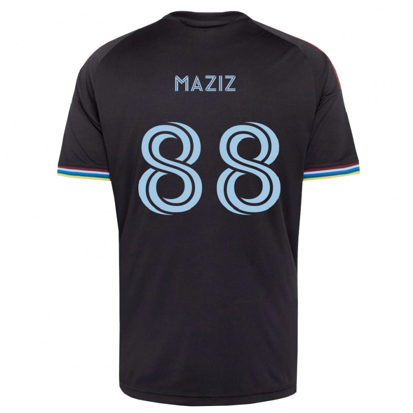 DanxenメンズYoussef Maziz#88黒空色ホームシャツ2026/27ジャージーユニフォーム