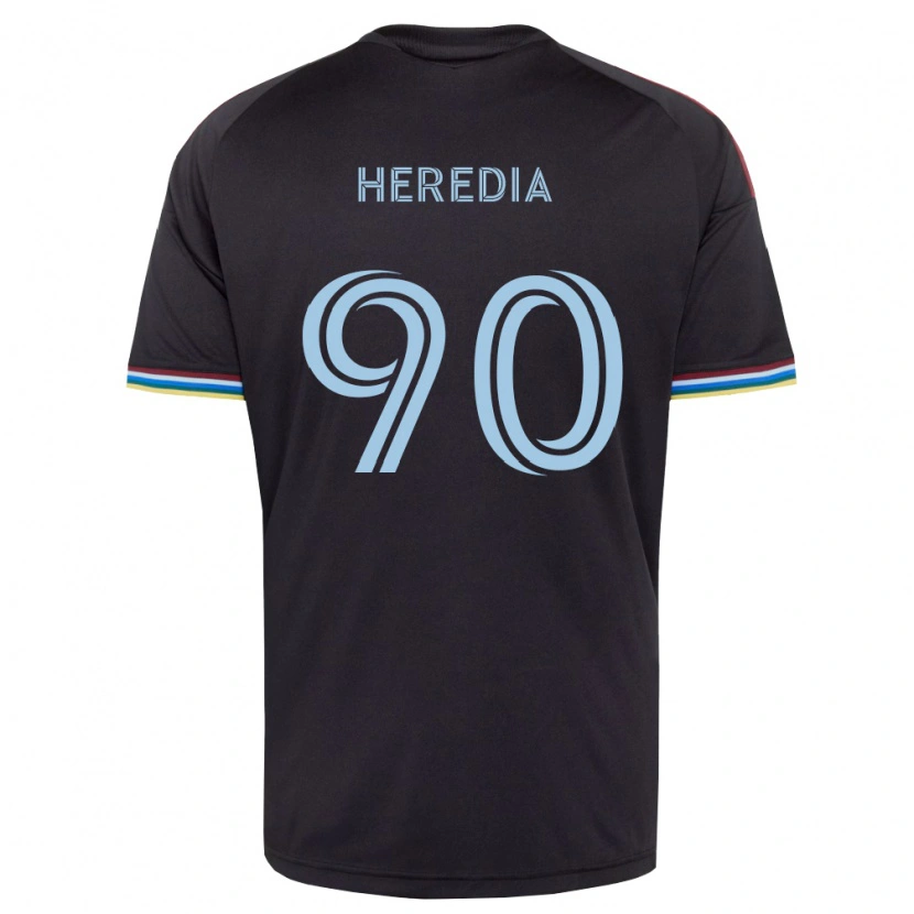 DanxenメンズEdgar Heredia#90黒空色ホームシャツ2026/27ジャージーユニフォーム