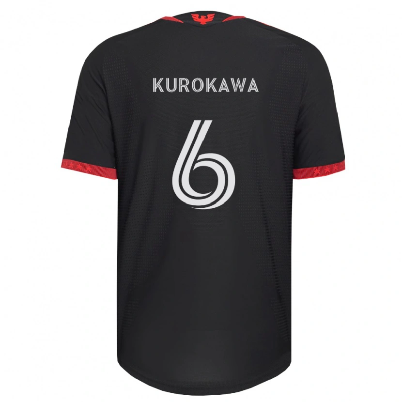 Danxenメンズ黒川圭介#6黒白赤ホームシャツ2026/27ジャージーユニフォーム