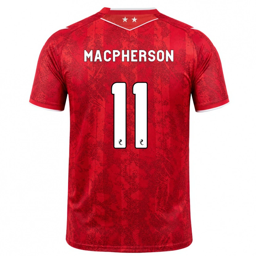 DanxenメンズKeira Macpherson#11赤 白ホームシャツ2026/27ジャージーユニフォーム