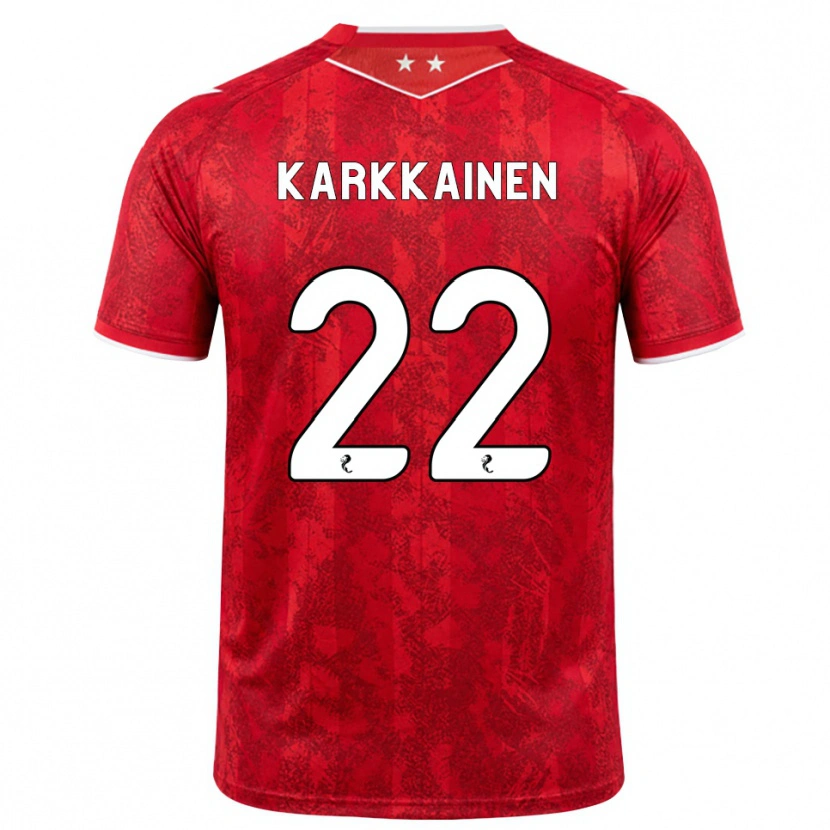 Danxenメンズエレナ・ケルカイネン#22赤 白ホームシャツ2026/27ジャージーユニフォーム