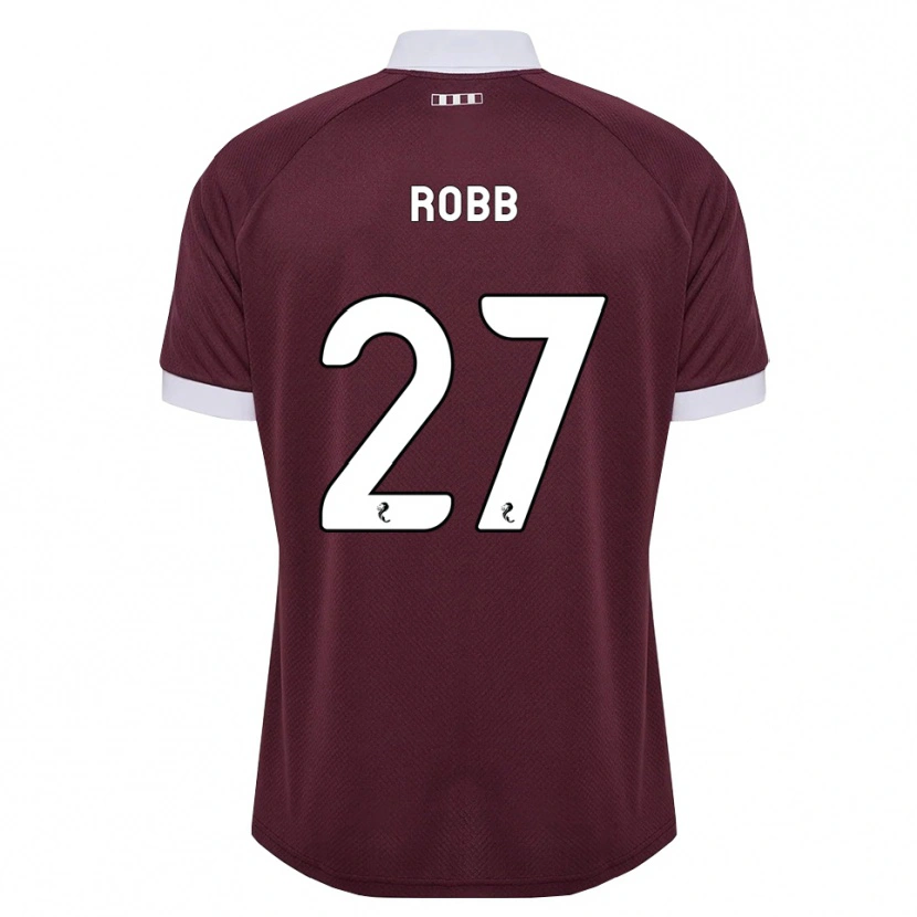 Danxenメンズカレン・ロッブ#27バーガンディ 白ホームシャツ2026/27ジャージーユニフォーム