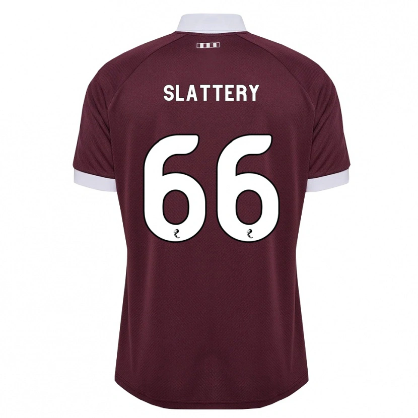 Danxenメンズジェナ・スラッテリー#66バーガンディ 白ホームシャツ2026/27ジャージーユニフォーム