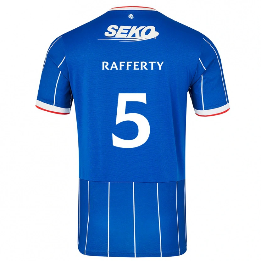 Danxenメンズローラ・ラファティ#5赤 青 白ホームシャツ2026/27ジャージーユニフォーム