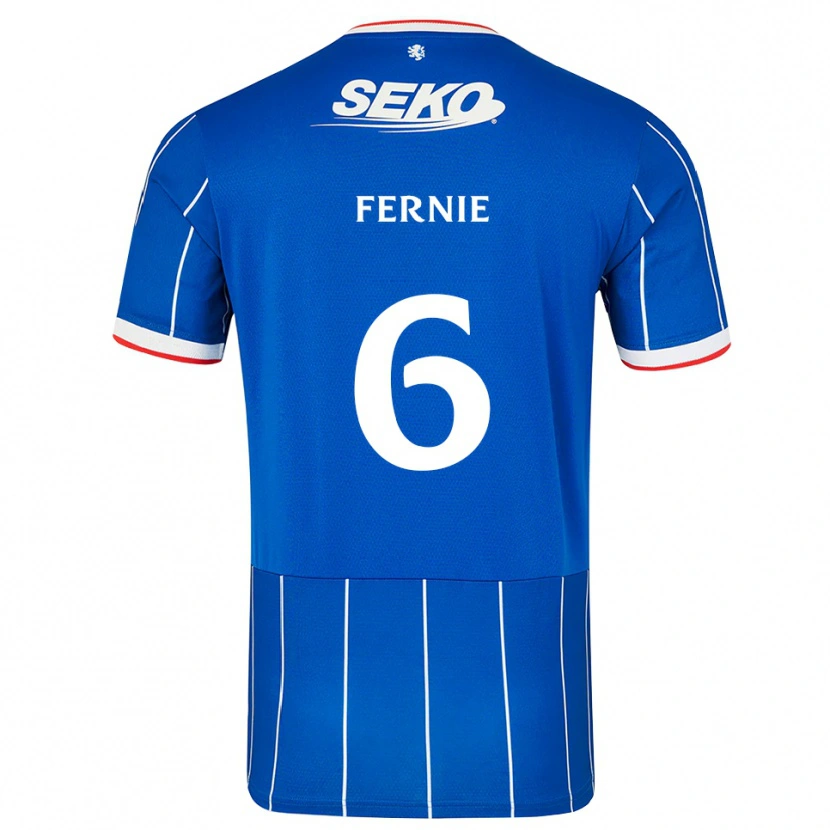 DanxenメンズCameron Fernie#6赤 青 白ホームシャツ2026/27ジャージーユニフォーム