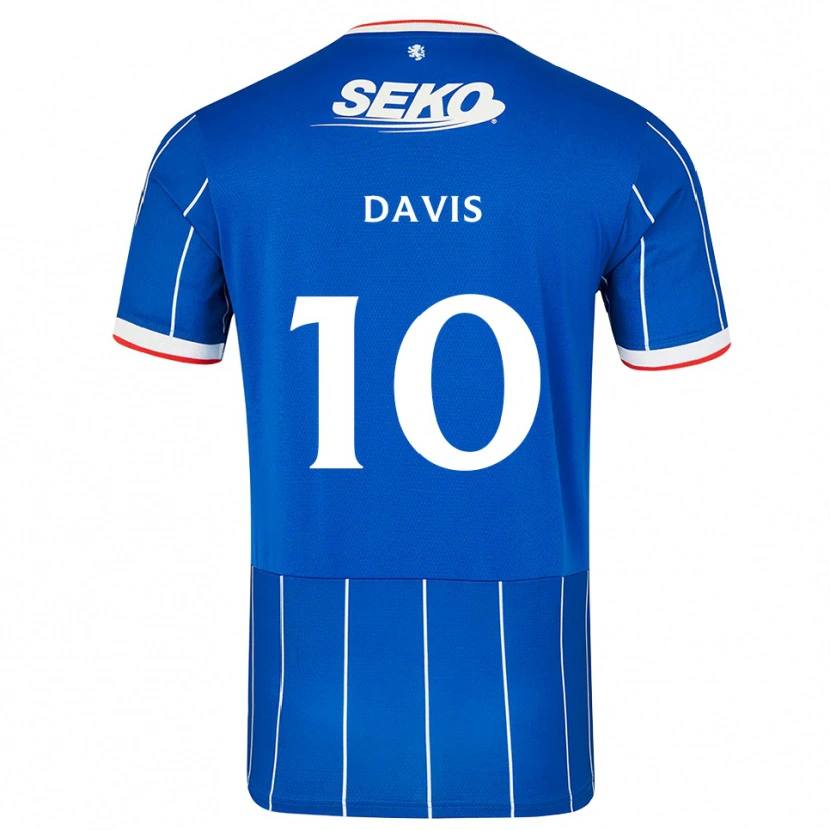 Danxenメンズスティーヴン・デイヴィス#10赤 青 白ホームシャツ2026/27ジャージーユニフォーム