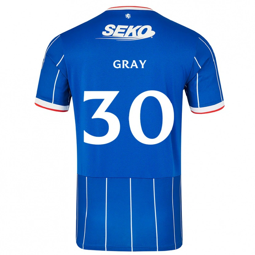 DanxenメンズGeorgia Gray#30赤 青 白ホームシャツ2026/27ジャージーユニフォーム