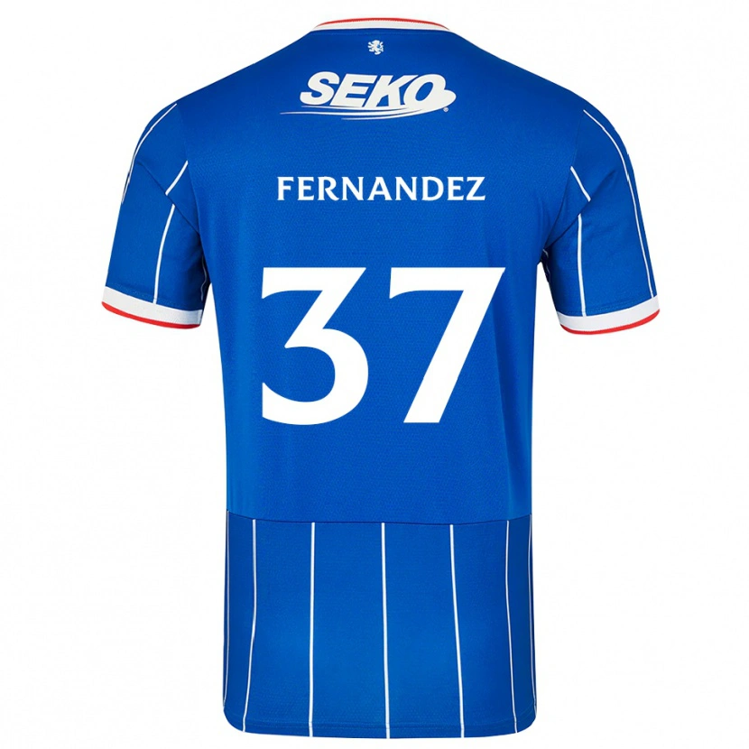 Danxenメンズエマニュエル・フェルナンデス#37赤 青 白ホームシャツ2026/27ジャージーユニフォーム