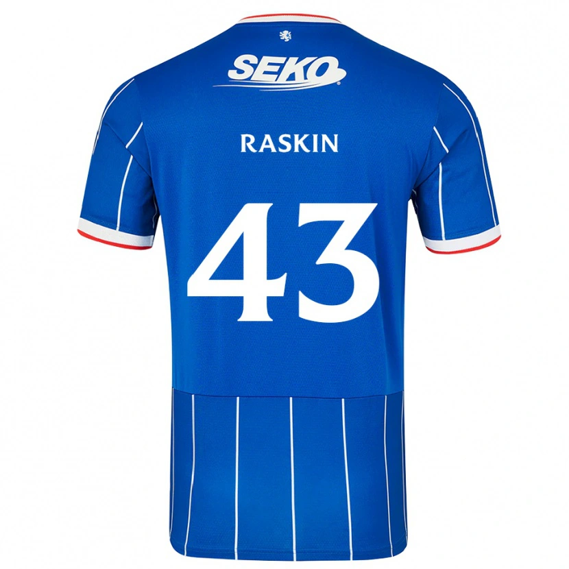 Danxenメンズニコラス・ラスキン#43赤 青 白ホームシャツ2026/27ジャージーユニフォーム