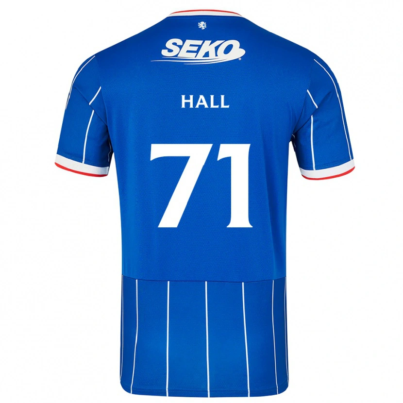 DanxenメンズRuaridh Hall#71赤 青 白ホームシャツ2026/27ジャージーユニフォーム