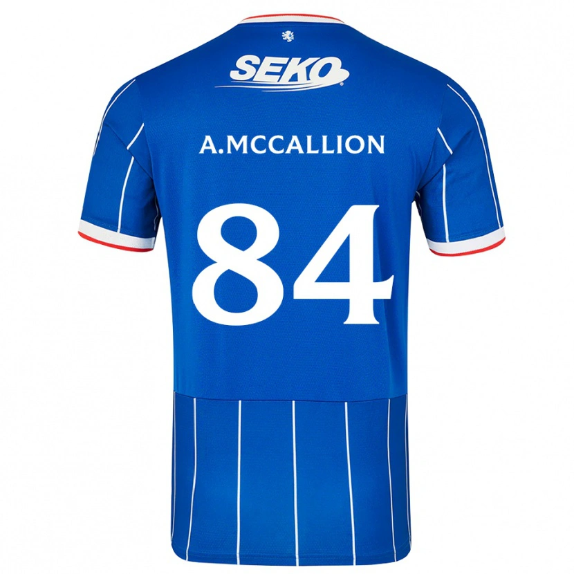 DanxenメンズAiden Mccallion#84赤 青 白ホームシャツ2026/27ジャージーユニフォーム