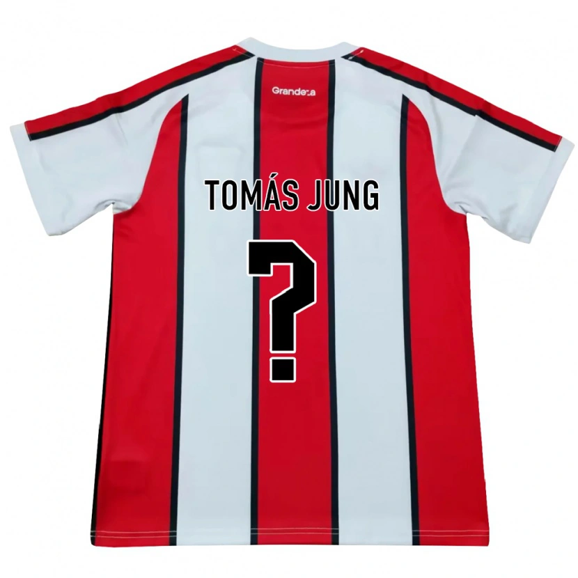 DanxenメンズTomás Jung#0白赤黒アウェイシャツ2026/27ジャージーユニフォーム
