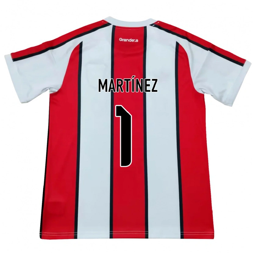 DanxenメンズDylan Martínez#1白赤黒アウェイシャツ2026/27ジャージーユニフォーム