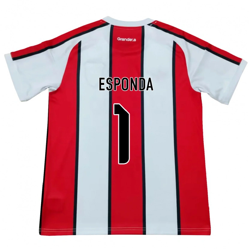 DanxenメンズLara Esponda#1白赤黒アウェイシャツ2026/27ジャージーユニフォーム