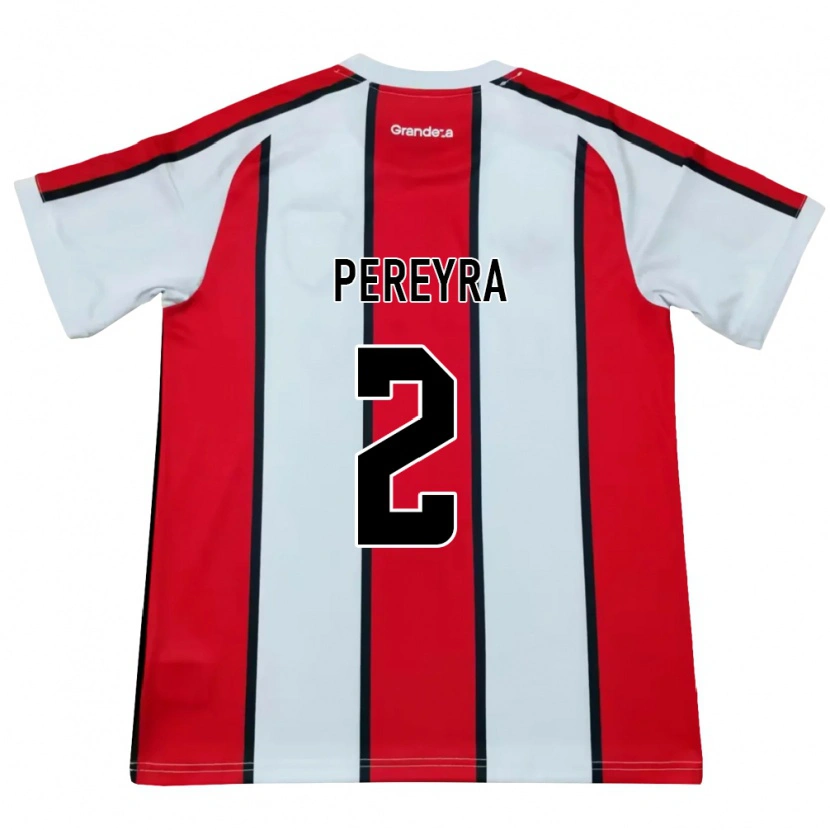 DanxenメンズCirilo Pereyra#2白赤黒アウェイシャツ2026/27ジャージーユニフォーム