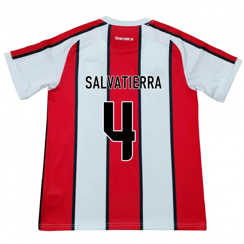 DanxenメンズThiago Salvatierra#4白赤黒アウェイシャツ2026/27ジャージーユニフォーム