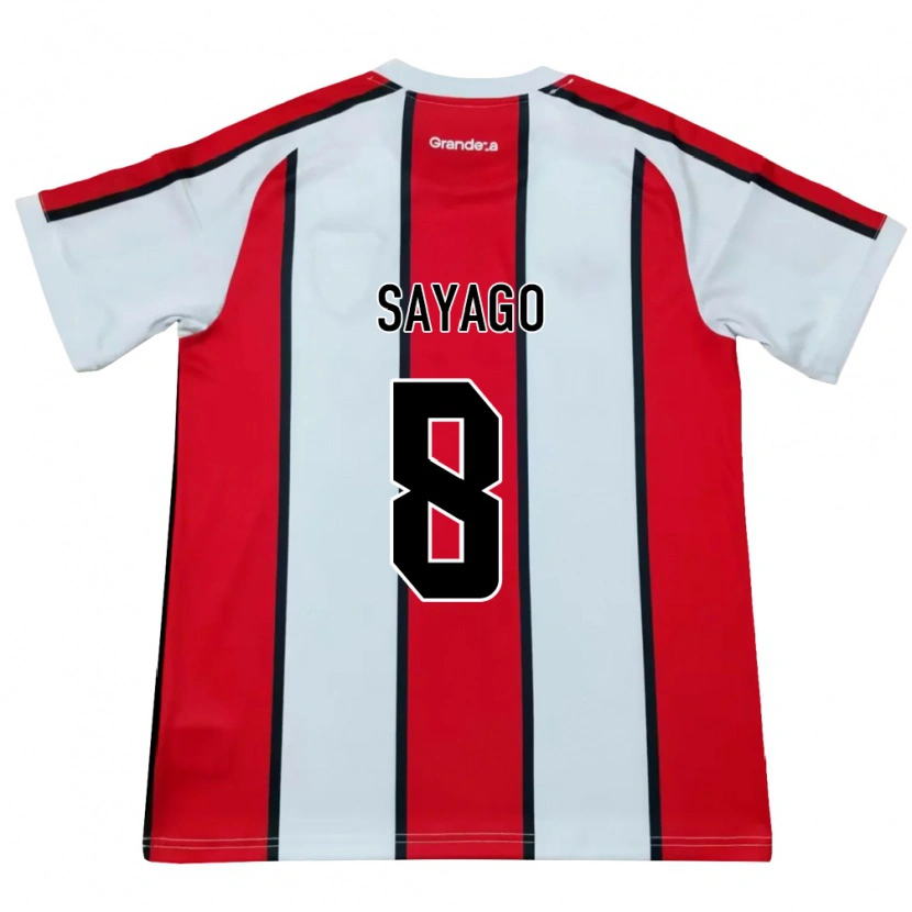 DanxenメンズValentín Sayago#8白赤黒アウェイシャツ2026/27ジャージーユニフォーム