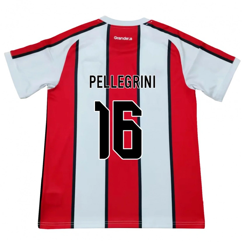 DanxenメンズThiago Pellegrini#16白赤黒アウェイシャツ2026/27ジャージーユニフォーム