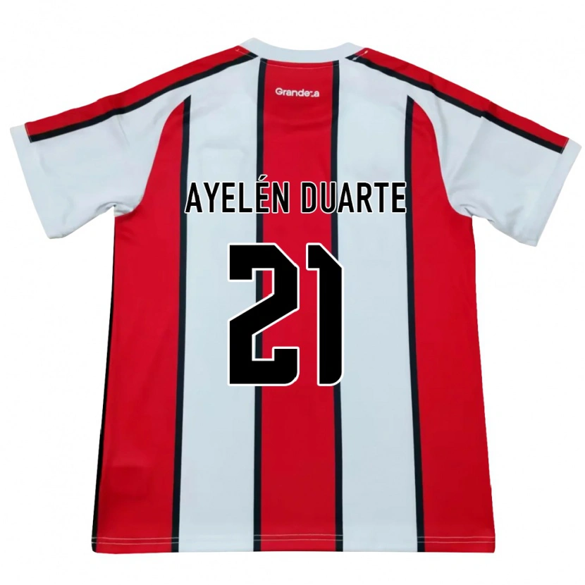 DanxenメンズCamila Ayelén Duarte#21白赤黒アウェイシャツ2026/27ジャージーユニフォーム