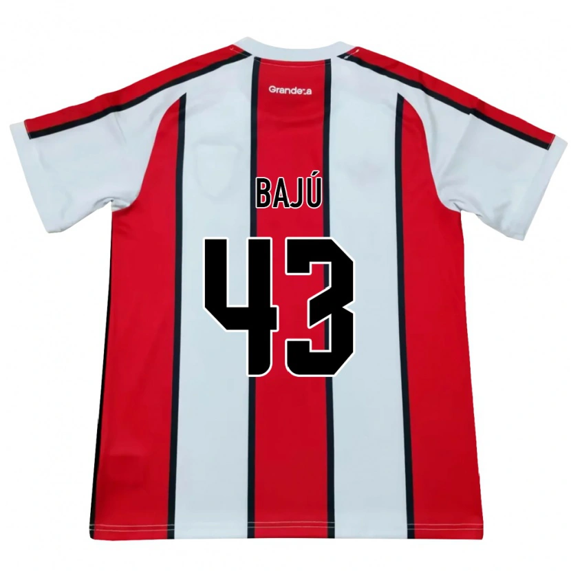 DanxenメンズLisandro Bajú#43白赤黒アウェイシャツ2026/27ジャージーユニフォーム