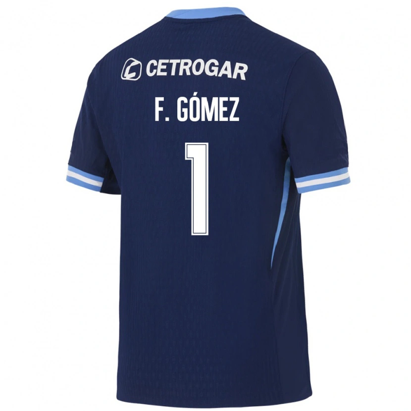 DanxenメンズFrancisco Gómez#1ロイヤルブルー薄青白アウェイシャツ2026/27ジャージーユニフォーム