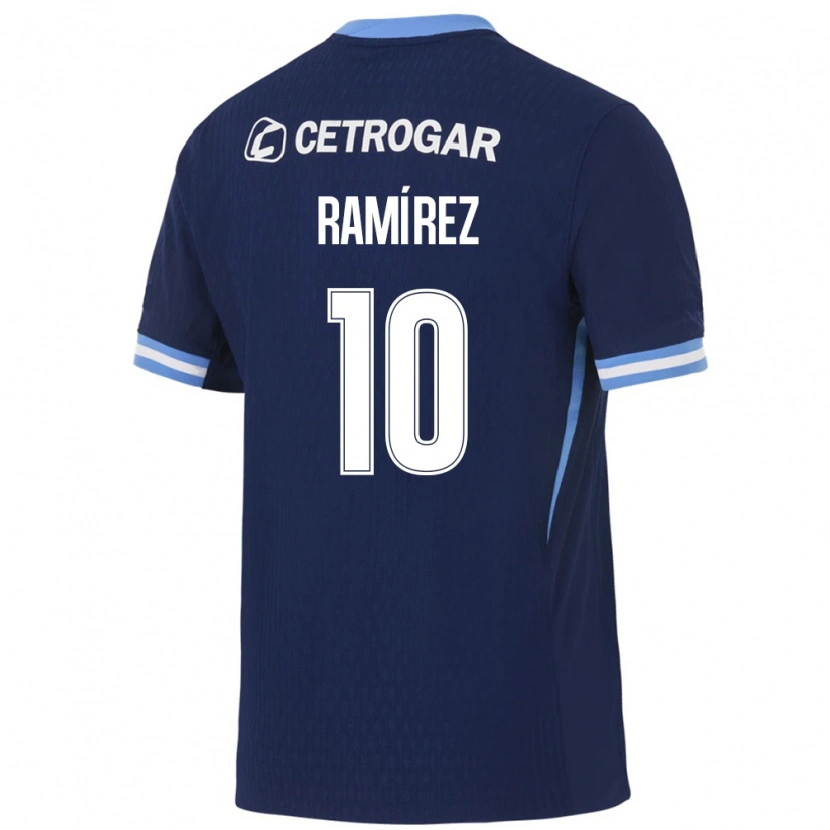 Danxenメンズシンディ・ラミレス#10ロイヤルブルー薄青白アウェイシャツ2026/27ジャージーユニフォーム