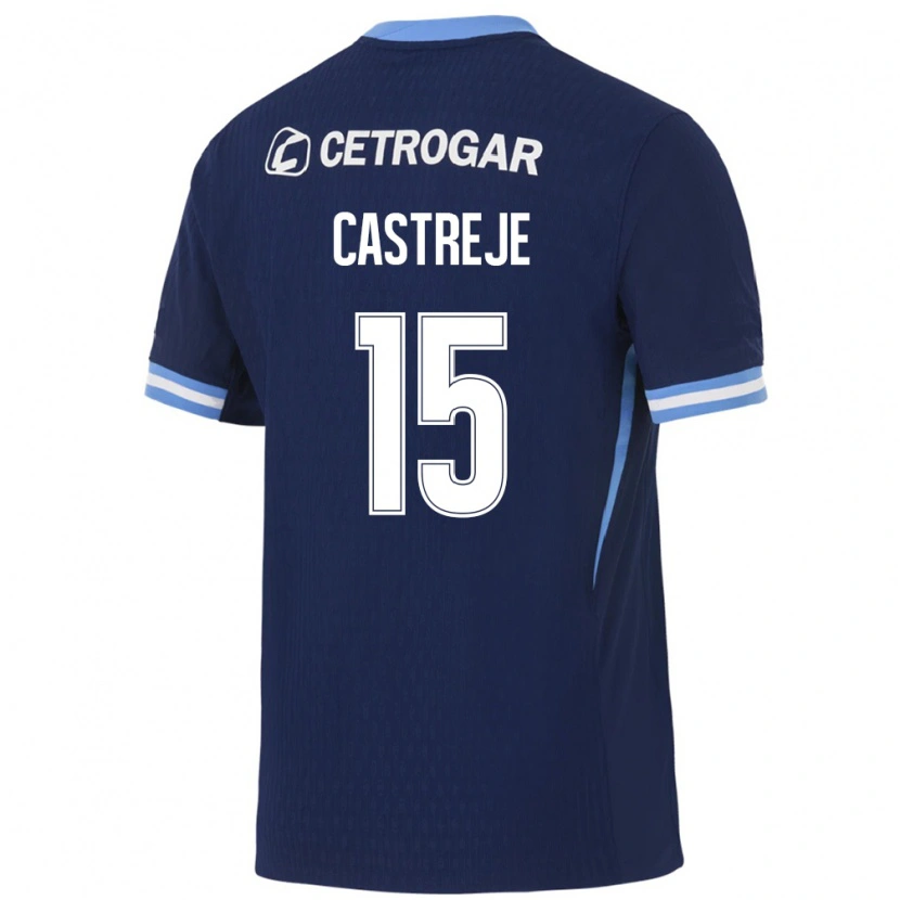 DanxenメンズBautista Castreje#15ロイヤルブルー薄青白アウェイシャツ2026/27ジャージーユニフォーム