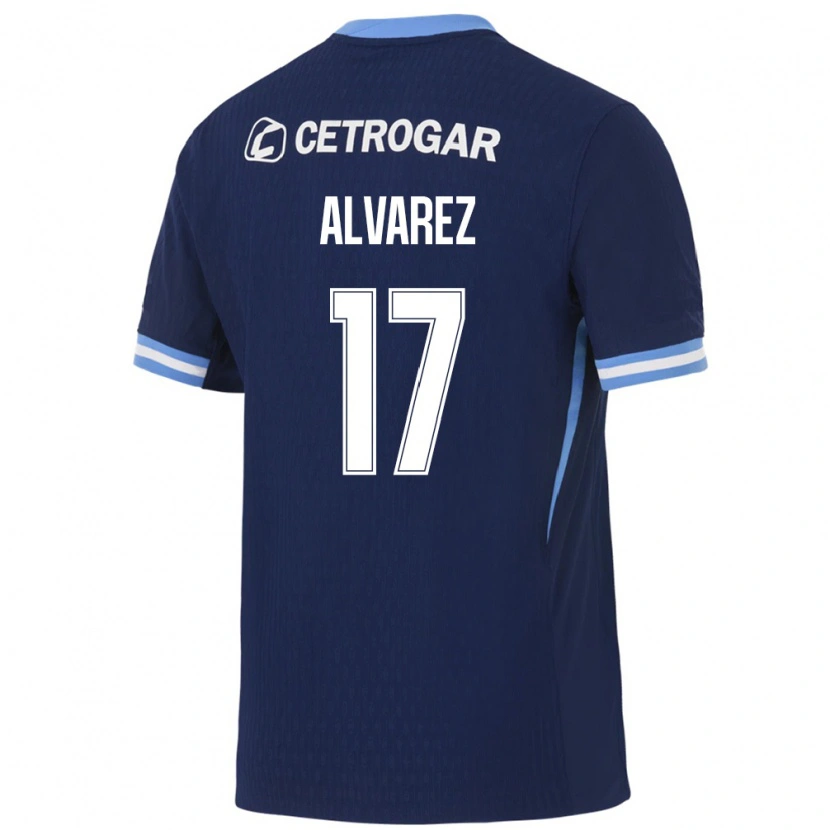 DanxenメンズLucas Alvarez#17ロイヤルブルー薄青白アウェイシャツ2026/27ジャージーユニフォーム