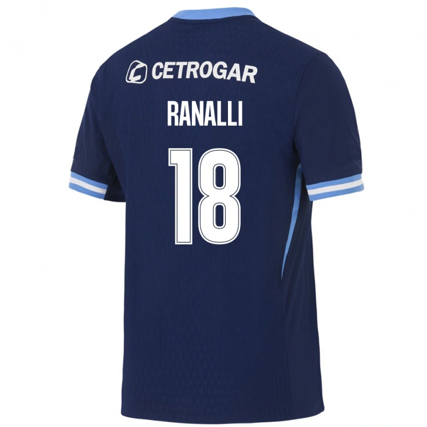 DanxenメンズSantiago Ranalli#18ロイヤルブルー薄青白アウェイシャツ2026/27ジャージーユニフォーム