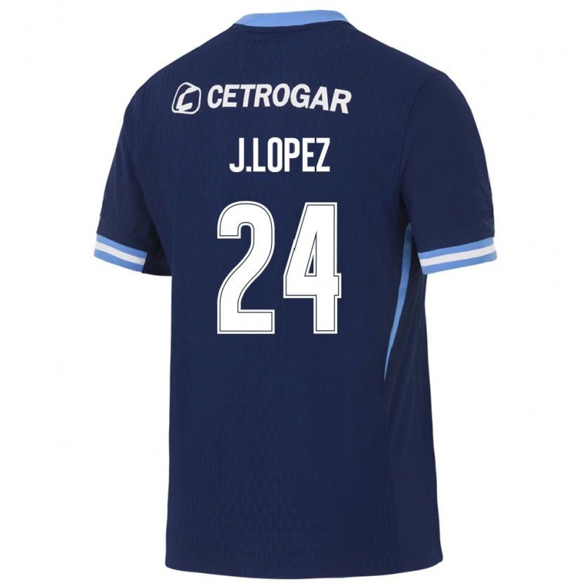 DanxenメンズJulian Lopez#24ロイヤルブルー薄青白アウェイシャツ2026/27ジャージーユニフォーム