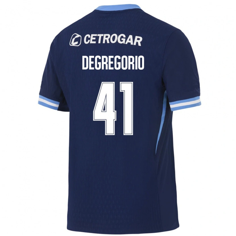 DanxenメンズRamiro Degregorio#41ロイヤルブルー薄青白アウェイシャツ2026/27ジャージーユニフォーム