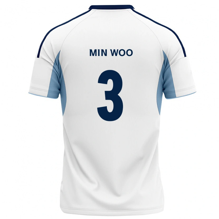 DanxenメンズMin-Woo Kang#3ロイヤルブルー白アウェイシャツ2026/27ジャージーユニフォーム